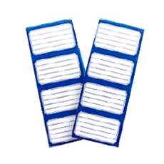 A4 Blue Border School Labels with Lines 24's